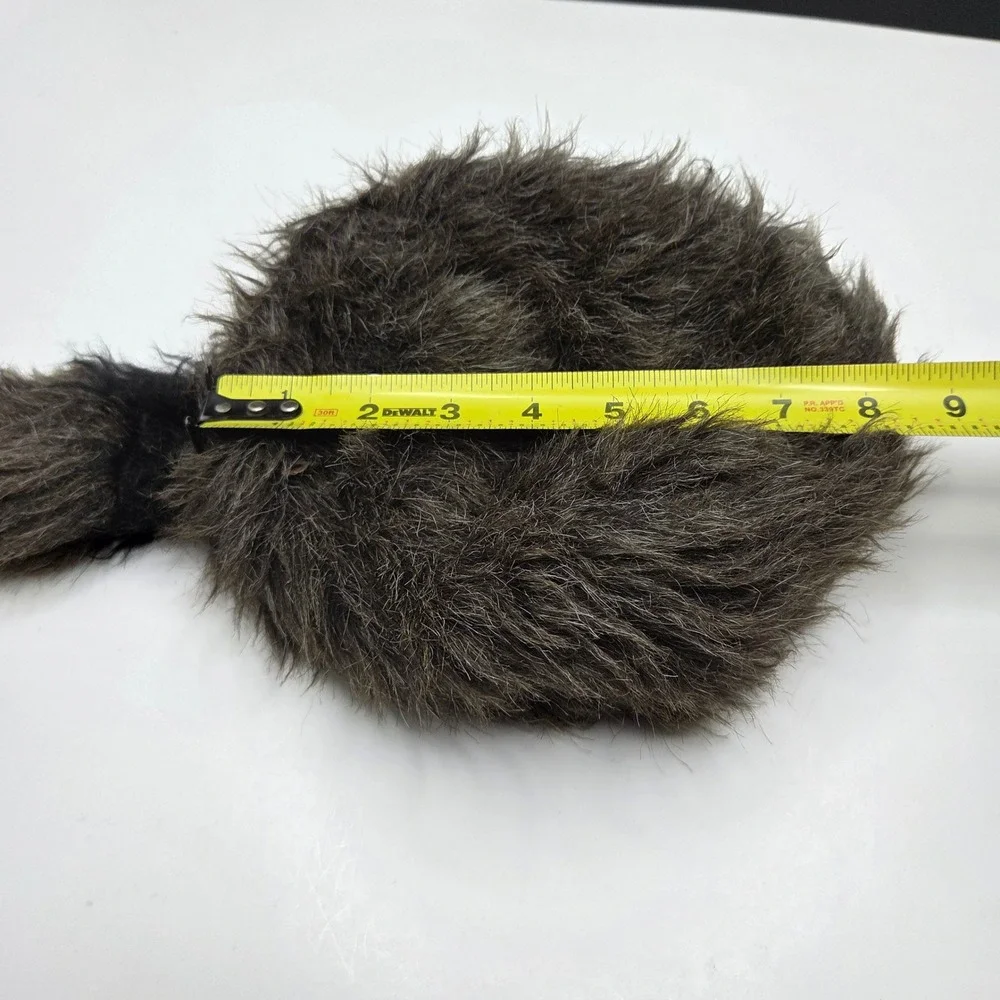 C-P Inc Raccoon Tail Hat Faux Fur Costume Accessory One Size Brown Striped Tail
